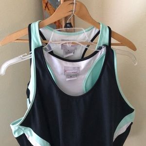 Racer back athletic tops - set of 2